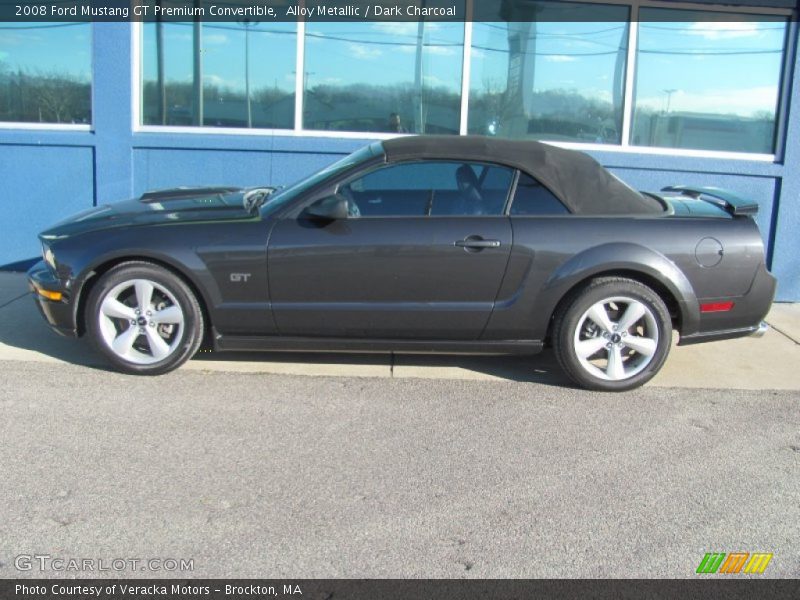 Alloy Metallic / Dark Charcoal 2008 Ford Mustang GT Premium Convertible