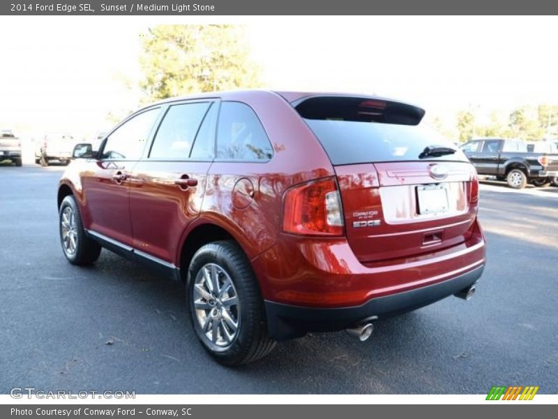 Sunset / Medium Light Stone 2014 Ford Edge SEL