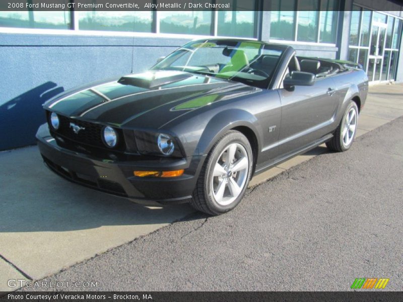 Alloy Metallic / Dark Charcoal 2008 Ford Mustang GT Premium Convertible