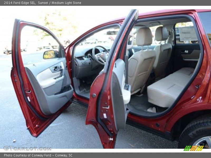 Sunset / Medium Light Stone 2014 Ford Edge SEL