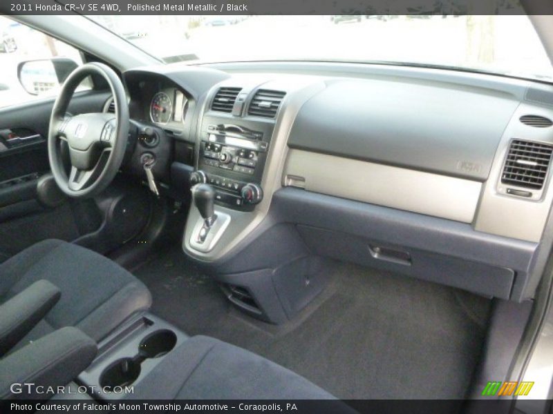 Polished Metal Metallic / Black 2011 Honda CR-V SE 4WD