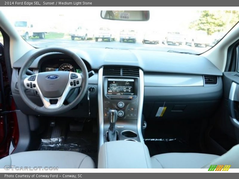 Sunset / Medium Light Stone 2014 Ford Edge SEL