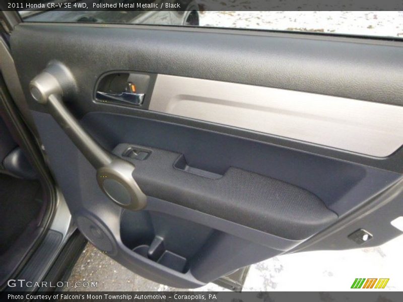 Polished Metal Metallic / Black 2011 Honda CR-V SE 4WD