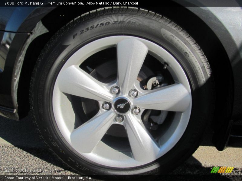 Alloy Metallic / Dark Charcoal 2008 Ford Mustang GT Premium Convertible