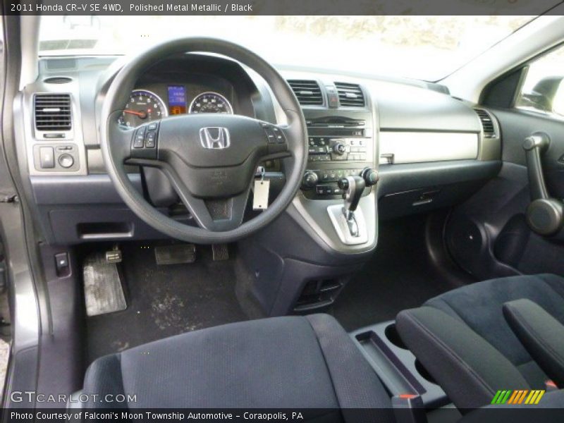 Polished Metal Metallic / Black 2011 Honda CR-V SE 4WD