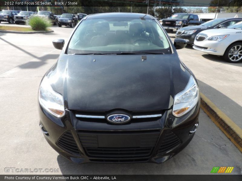 Black / Stone 2012 Ford Focus SE Sedan