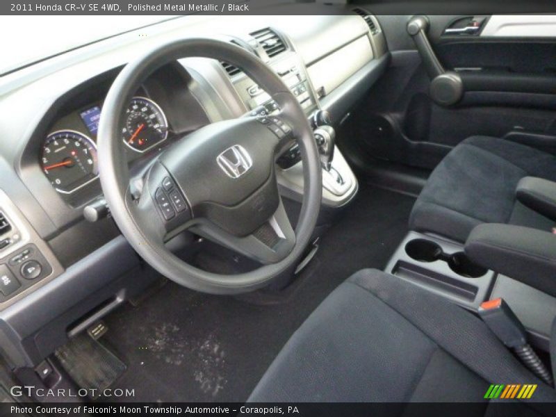 Polished Metal Metallic / Black 2011 Honda CR-V SE 4WD