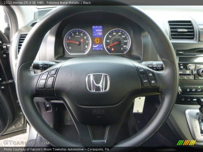Polished Metal Metallic / Black 2011 Honda CR-V SE 4WD