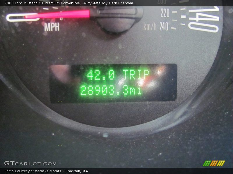 Alloy Metallic / Dark Charcoal 2008 Ford Mustang GT Premium Convertible