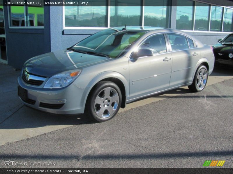 Ocean Mist Metallic / Gray 2007 Saturn Aura XE