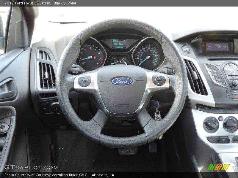 Black / Stone 2012 Ford Focus SE Sedan