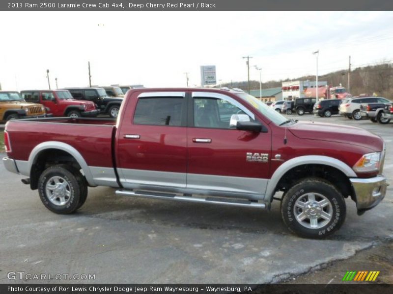 Deep Cherry Red Pearl / Black 2013 Ram 2500 Laramie Crew Cab 4x4