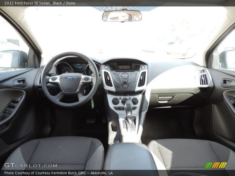 Black / Stone 2012 Ford Focus SE Sedan