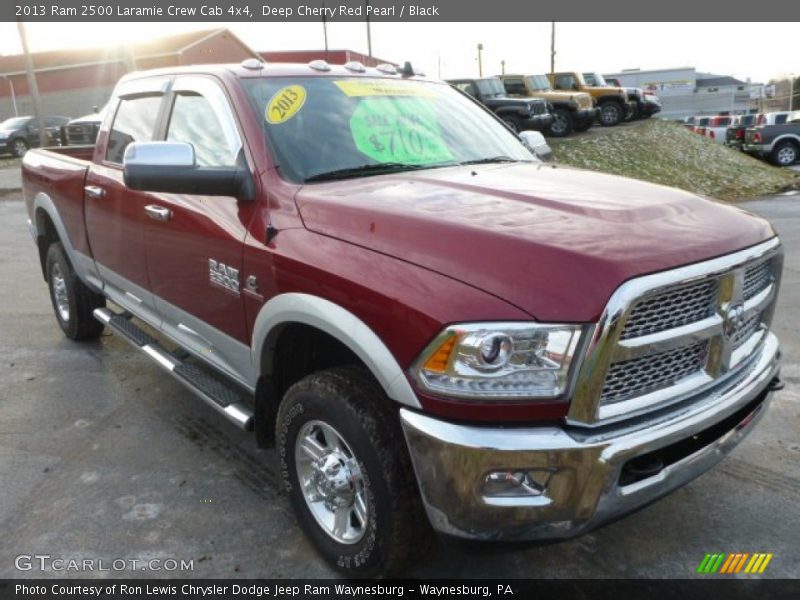 Deep Cherry Red Pearl / Black 2013 Ram 2500 Laramie Crew Cab 4x4