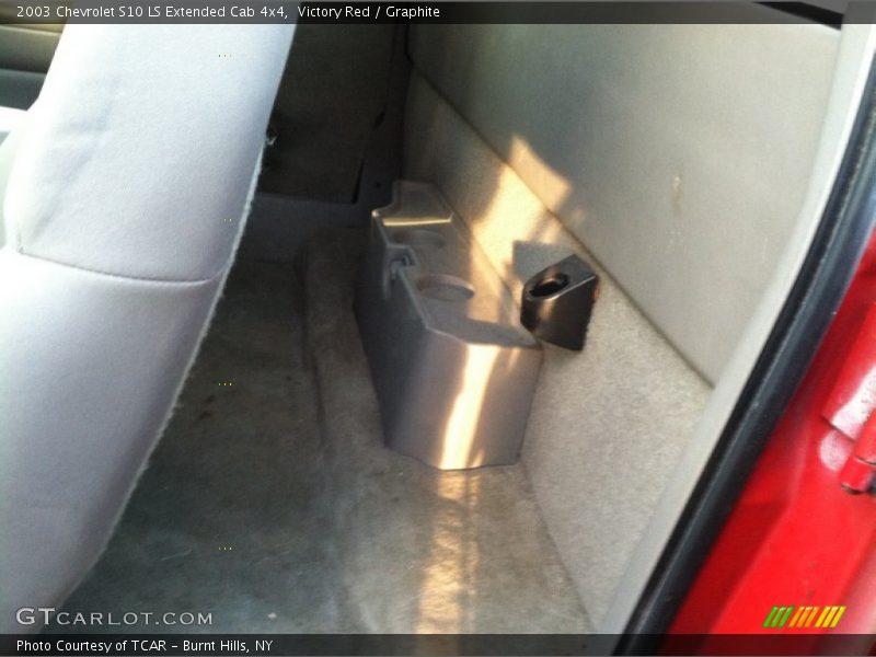 Victory Red / Graphite 2003 Chevrolet S10 LS Extended Cab 4x4