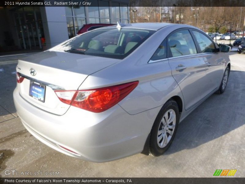 Radiant Silver / Gray 2011 Hyundai Sonata GLS