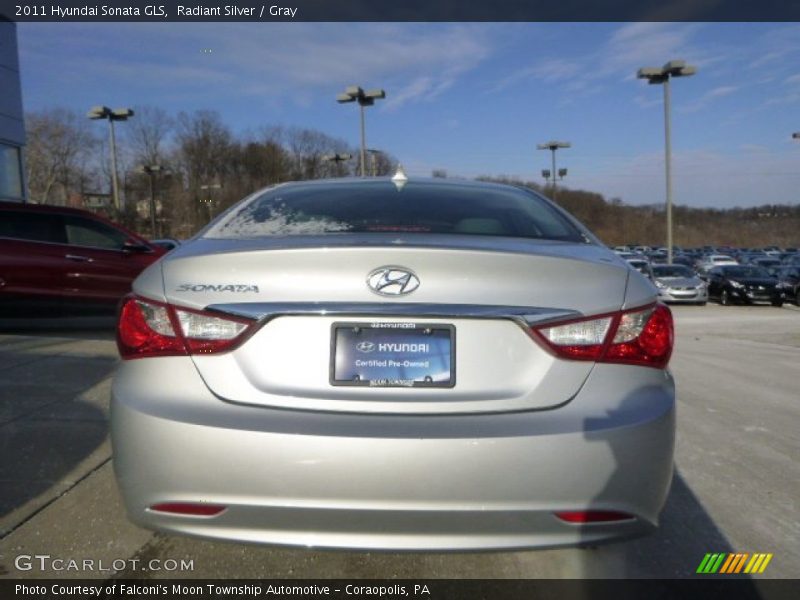 Radiant Silver / Gray 2011 Hyundai Sonata GLS