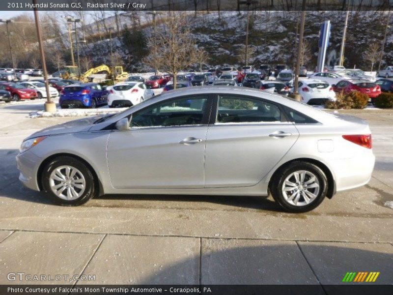 Radiant Silver / Gray 2011 Hyundai Sonata GLS