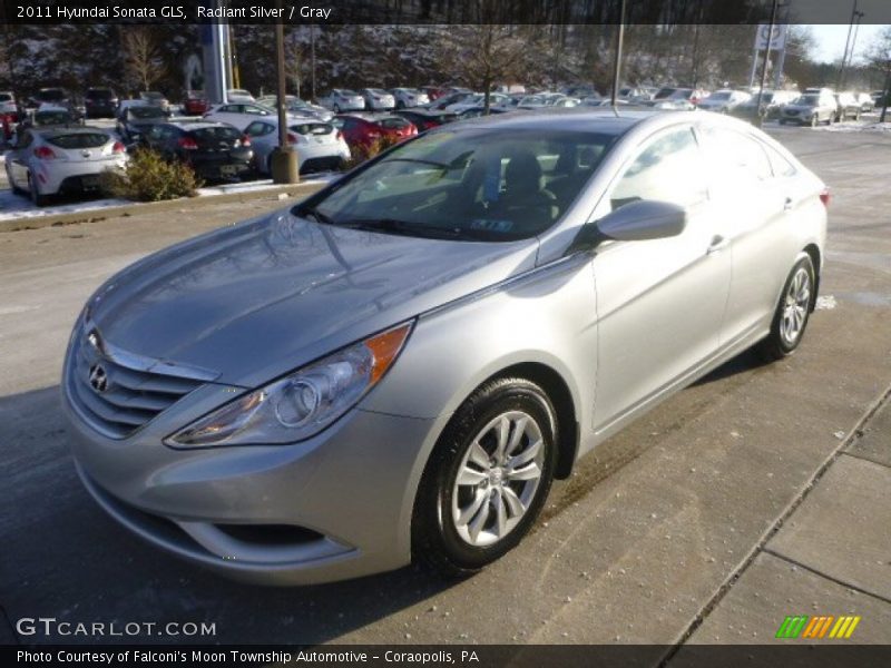 Radiant Silver / Gray 2011 Hyundai Sonata GLS