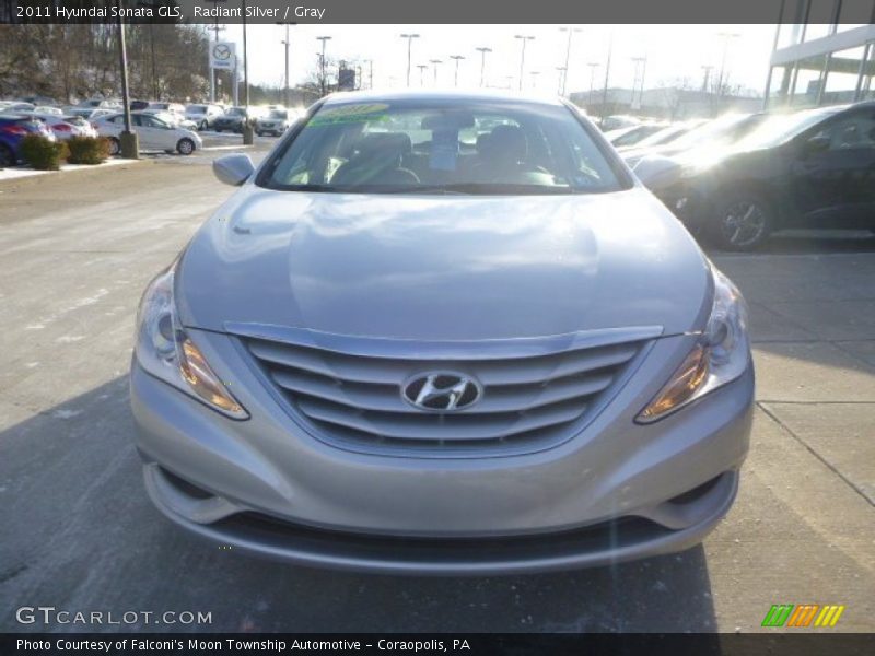 Radiant Silver / Gray 2011 Hyundai Sonata GLS