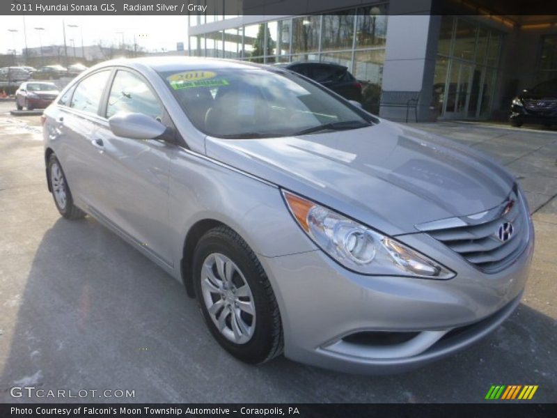 Radiant Silver / Gray 2011 Hyundai Sonata GLS