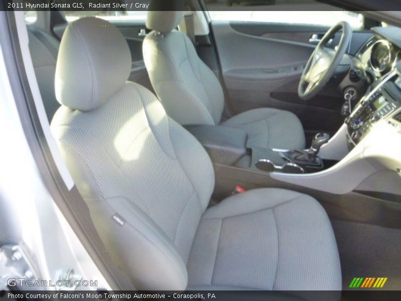 Radiant Silver / Gray 2011 Hyundai Sonata GLS