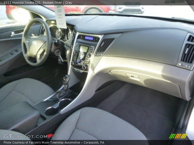 Radiant Silver / Gray 2011 Hyundai Sonata GLS