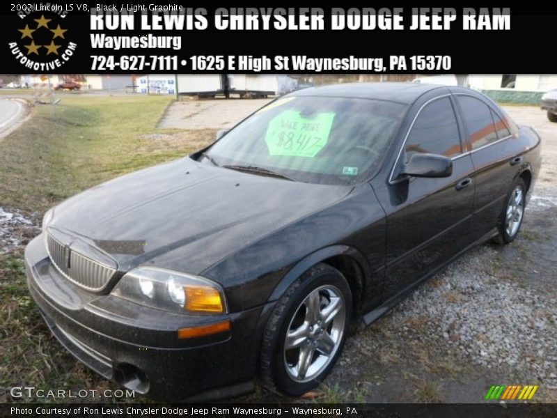 Black / Light Graphite 2002 Lincoln LS V8