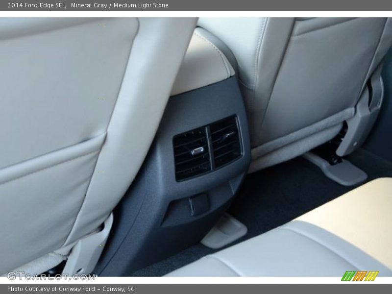Mineral Gray / Medium Light Stone 2014 Ford Edge SEL