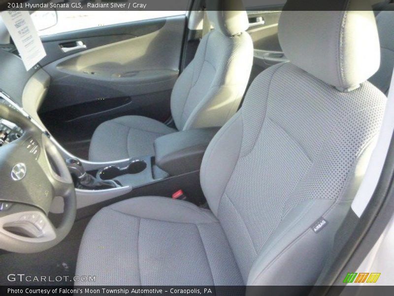 Radiant Silver / Gray 2011 Hyundai Sonata GLS