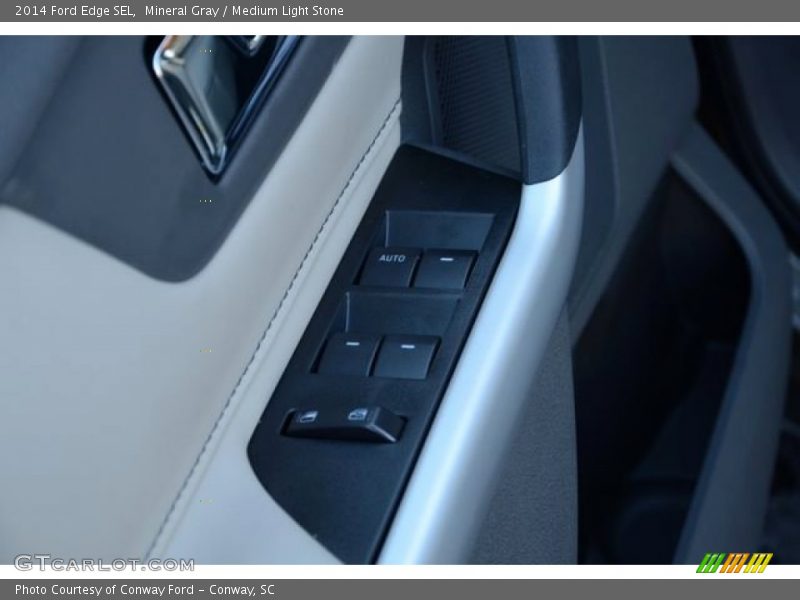Mineral Gray / Medium Light Stone 2014 Ford Edge SEL
