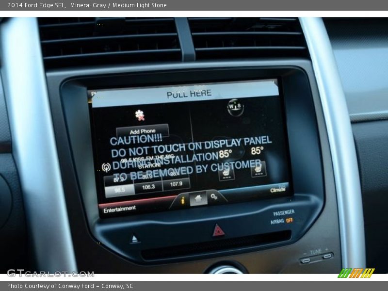 Mineral Gray / Medium Light Stone 2014 Ford Edge SEL
