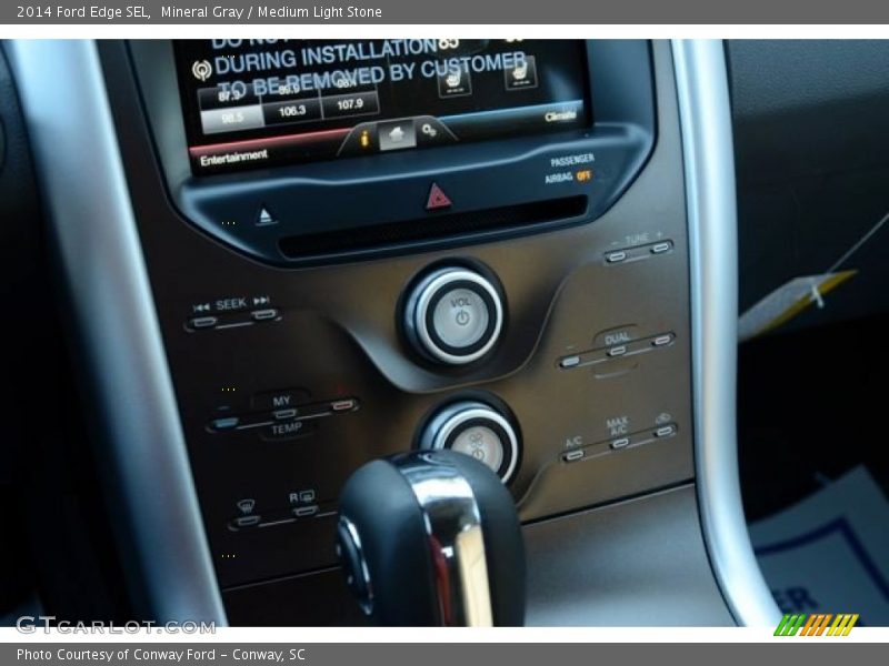 Mineral Gray / Medium Light Stone 2014 Ford Edge SEL