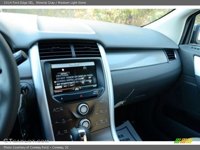 Mineral Gray / Medium Light Stone 2014 Ford Edge SEL