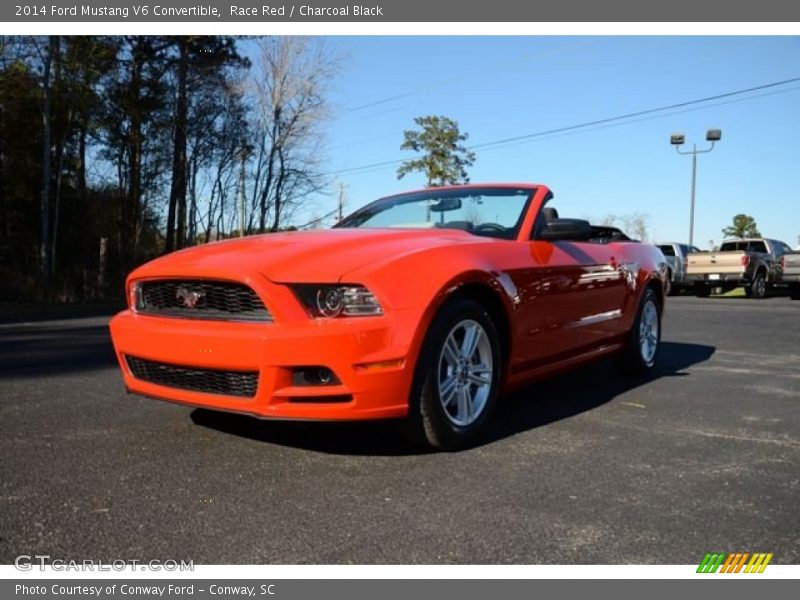 Race Red / Charcoal Black 2014 Ford Mustang V6 Convertible