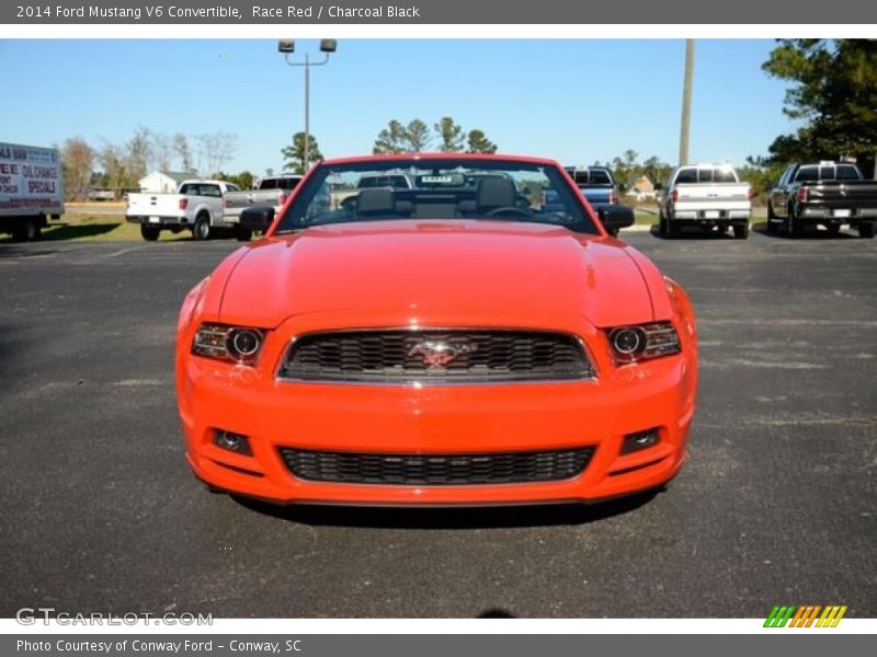 Race Red / Charcoal Black 2014 Ford Mustang V6 Convertible