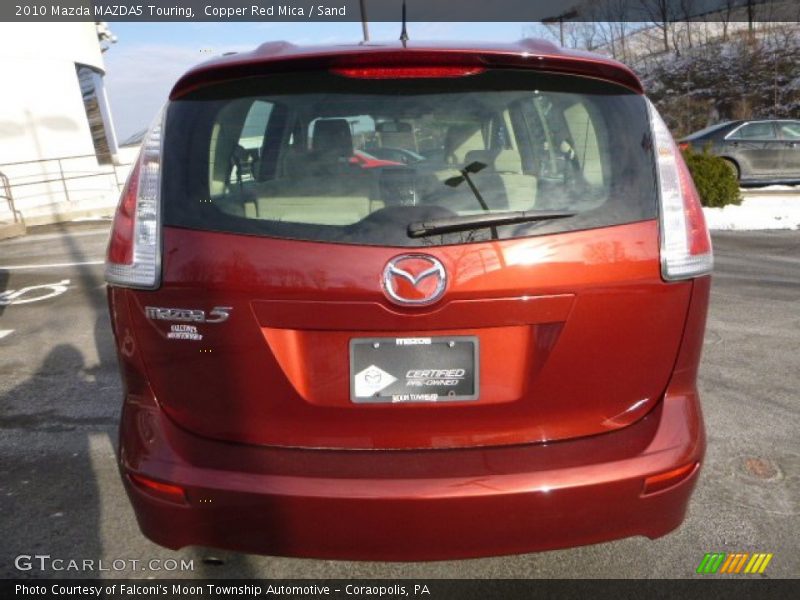 Copper Red Mica / Sand 2010 Mazda MAZDA5 Touring