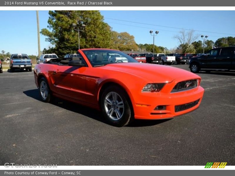 Race Red / Charcoal Black 2014 Ford Mustang V6 Convertible