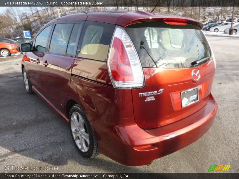 Copper Red Mica / Sand 2010 Mazda MAZDA5 Touring