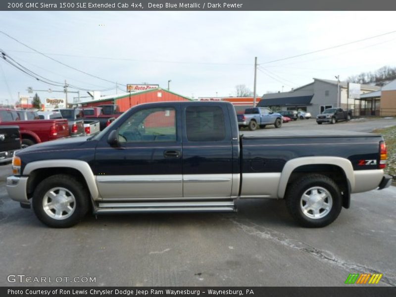 Deep Blue Metallic / Dark Pewter 2006 GMC Sierra 1500 SLE Extended Cab 4x4