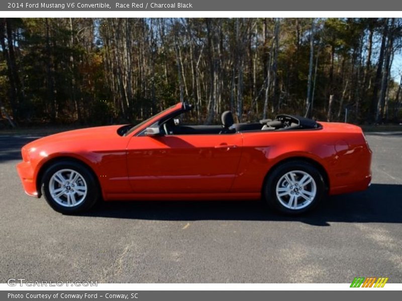 Race Red / Charcoal Black 2014 Ford Mustang V6 Convertible