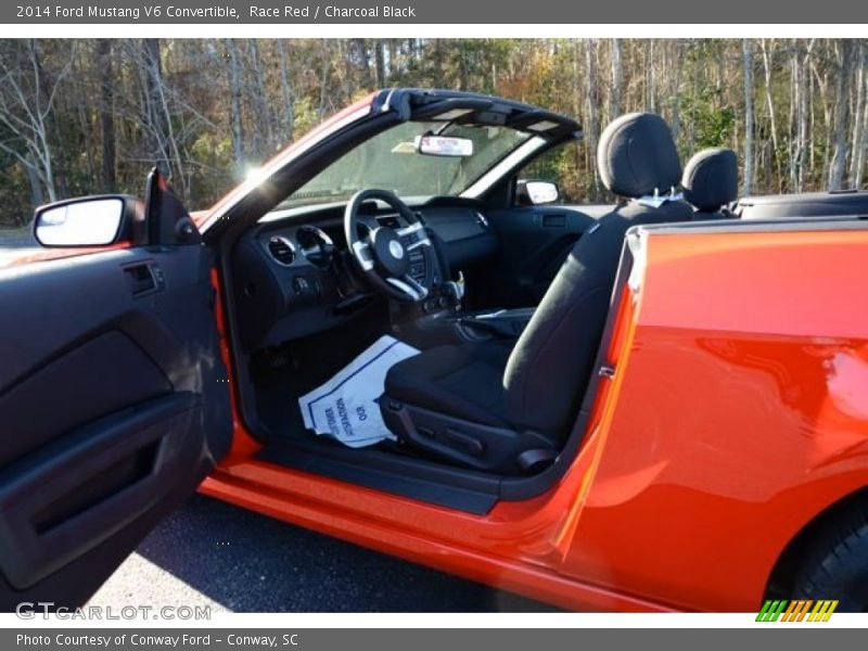 Race Red / Charcoal Black 2014 Ford Mustang V6 Convertible