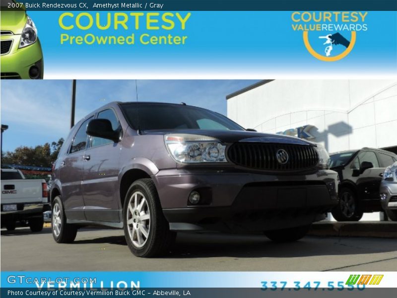 Amethyst Metallic / Gray 2007 Buick Rendezvous CX