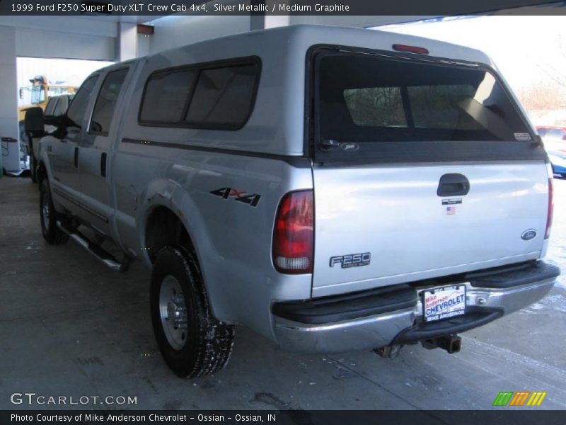 Silver Metallic / Medium Graphite 1999 Ford F250 Super Duty XLT Crew Cab 4x4