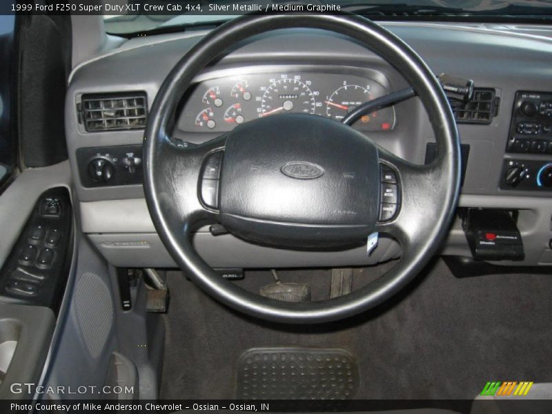Silver Metallic / Medium Graphite 1999 Ford F250 Super Duty XLT Crew Cab 4x4