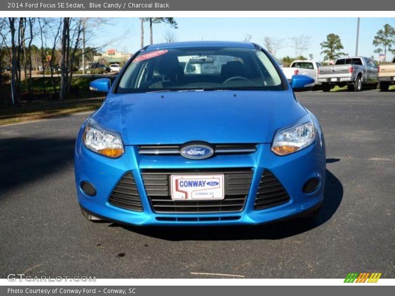Blue Candy / Charcoal Black 2014 Ford Focus SE Sedan
