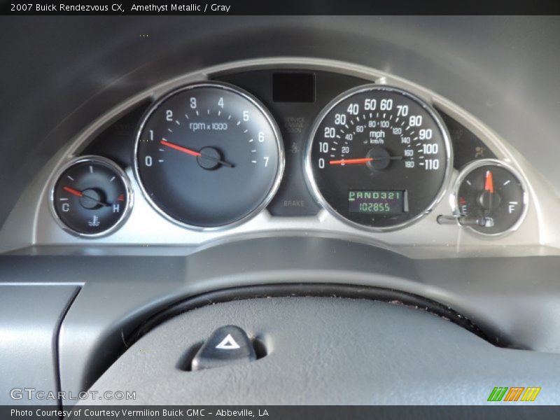 Amethyst Metallic / Gray 2007 Buick Rendezvous CX