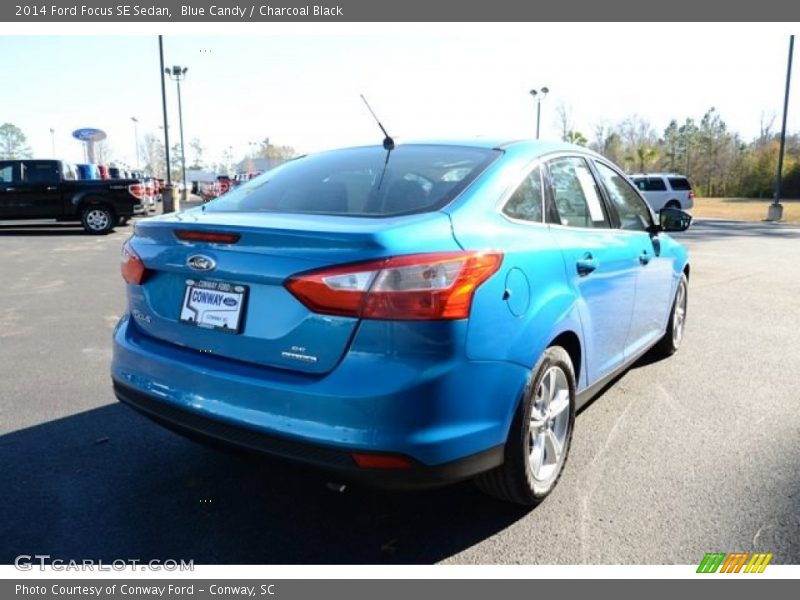 Blue Candy / Charcoal Black 2014 Ford Focus SE Sedan