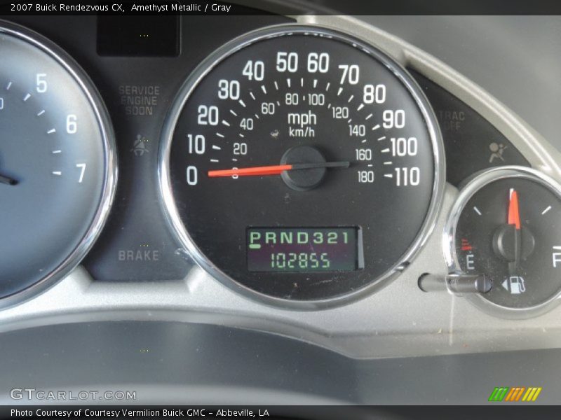 Amethyst Metallic / Gray 2007 Buick Rendezvous CX