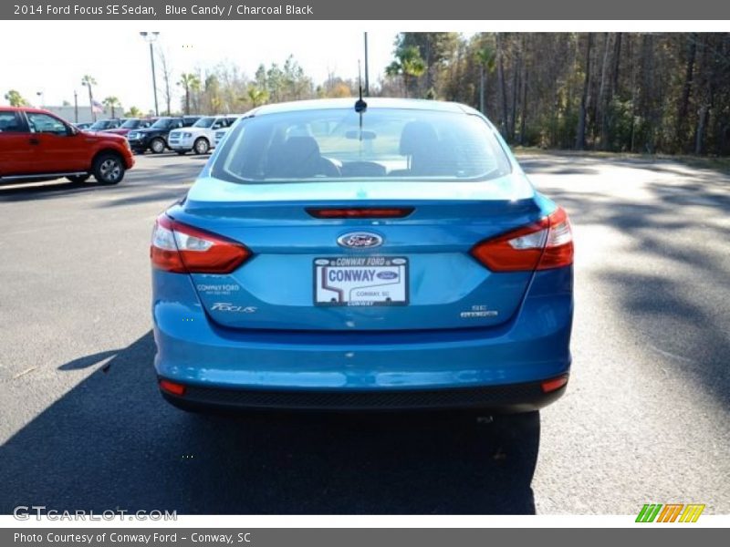 Blue Candy / Charcoal Black 2014 Ford Focus SE Sedan